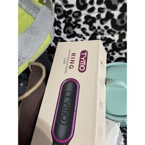 TYMO Ring Hair Straightener Comb Straightening - Open Box - Black/Pink